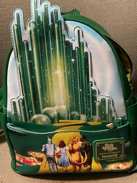 Loungefly Handbags - Loungefly Wizard of Oz Emerald City Mini Backpack - Green & Gold Accents